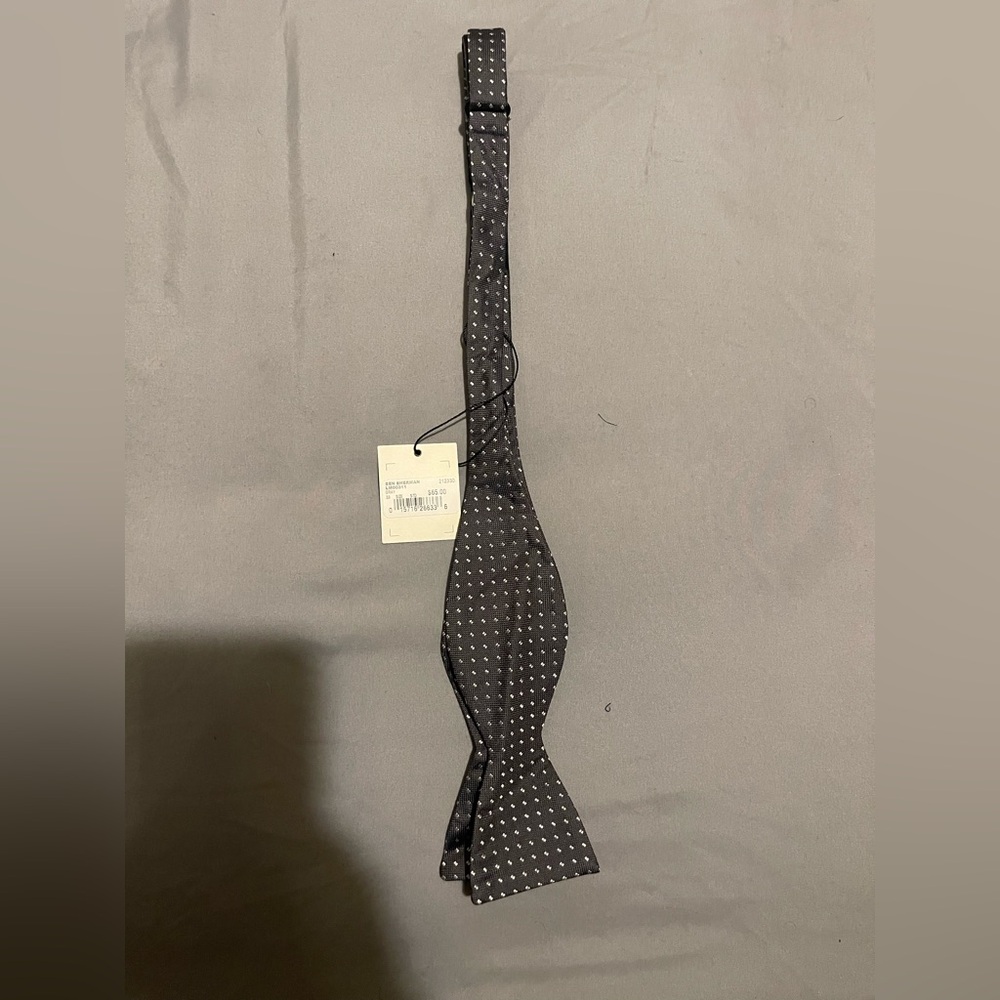 Ben Sherman Black and White Patterned Bow Tie